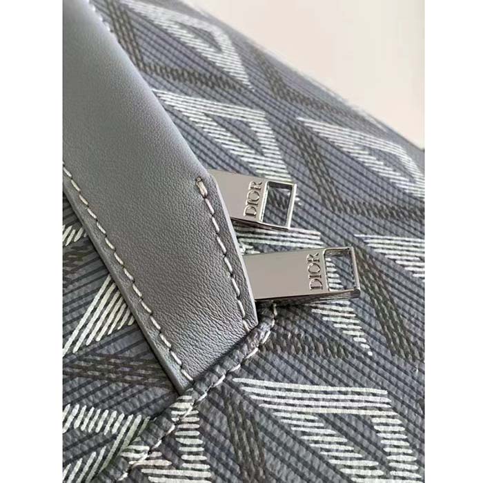 dior unisex rider backpack gray cd Di*m*nd canvas smooth calfskin