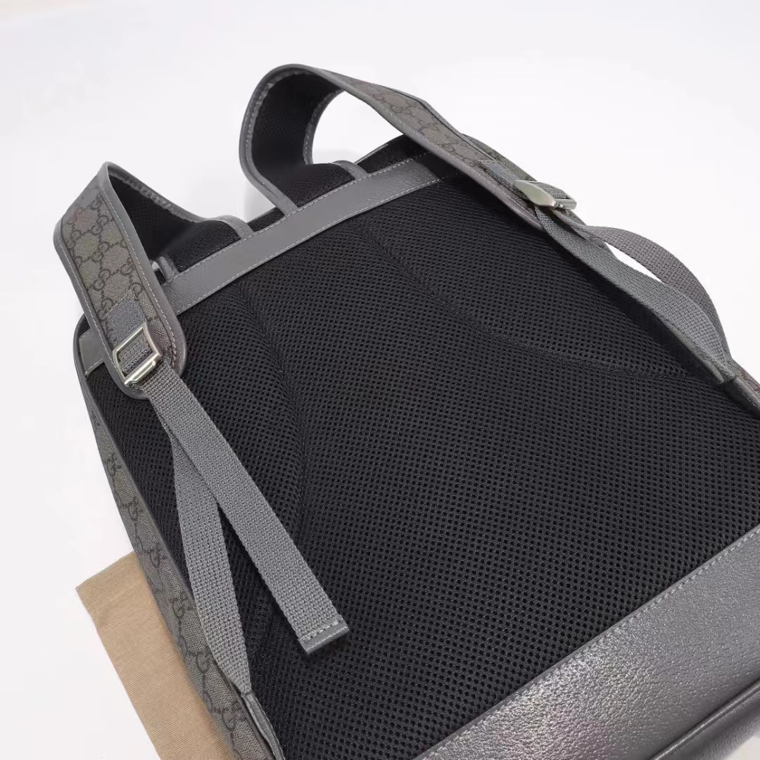 G*u*i unisex ophidia gg medium backpack grey black gg supreme canvas double g