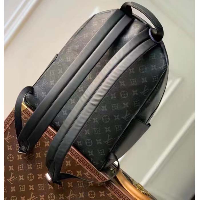Louis Vuitton LV Unisex Discovery Backpack PM Monogram Eclipse Coated Canvas Cowhide Leather