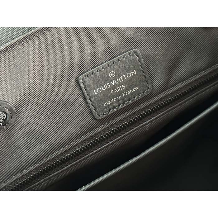 Louis Vuitton LV Unisex Christopher PM Backpack Black Taurillon Monogram Embossed Cowhide Leather