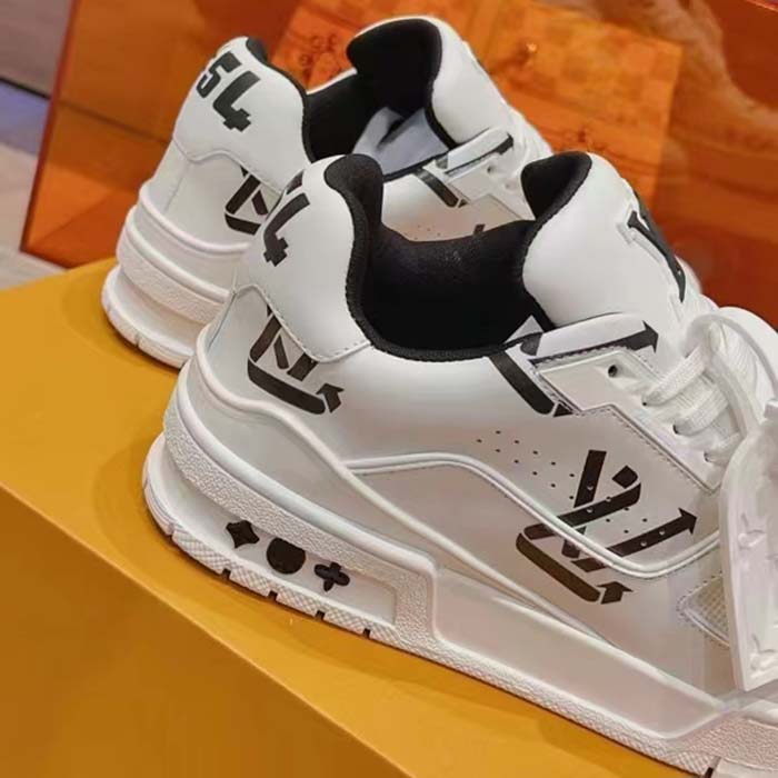 Louis Vuitton Unisex LV Trainer Sneaker Black Mix Sustainable Materials Recycled Polyester