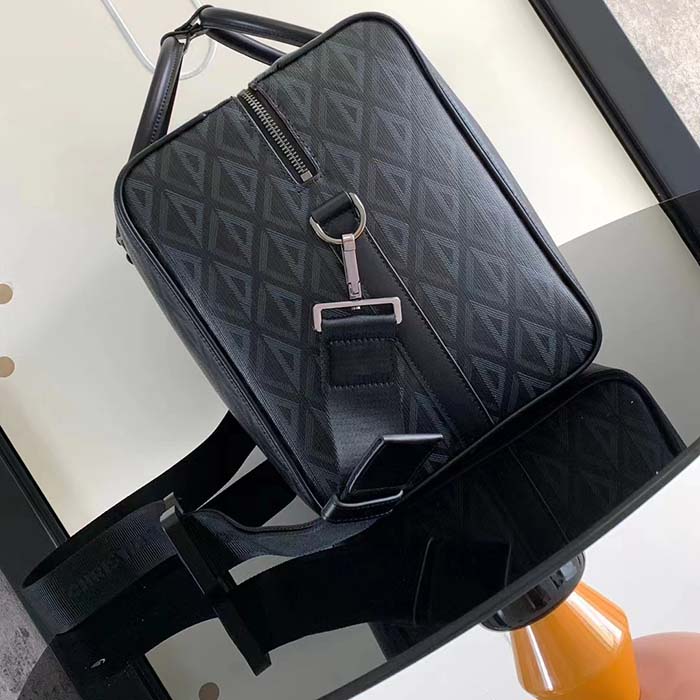 dior unisex cd lingot 50 bag black cd Di*m*nd canvas