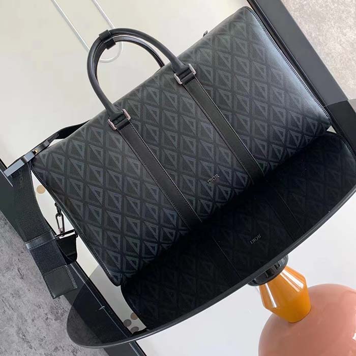dior unisex cd lingot 50 bag black cd Di*m*nd canvas