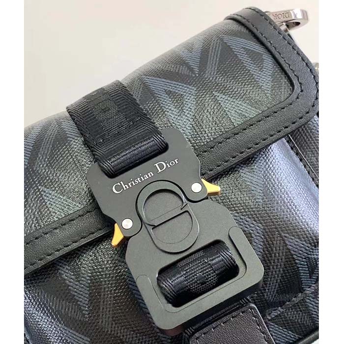 dior unisex mini hit the road bag black cd Di*m*nd canvas