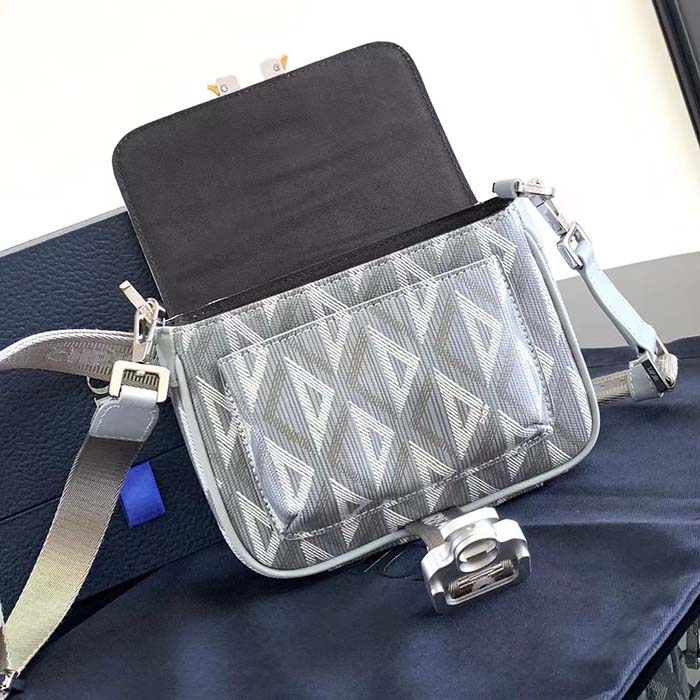 dior unisex mini hit the road bag gray cd Di*m*nd canvas