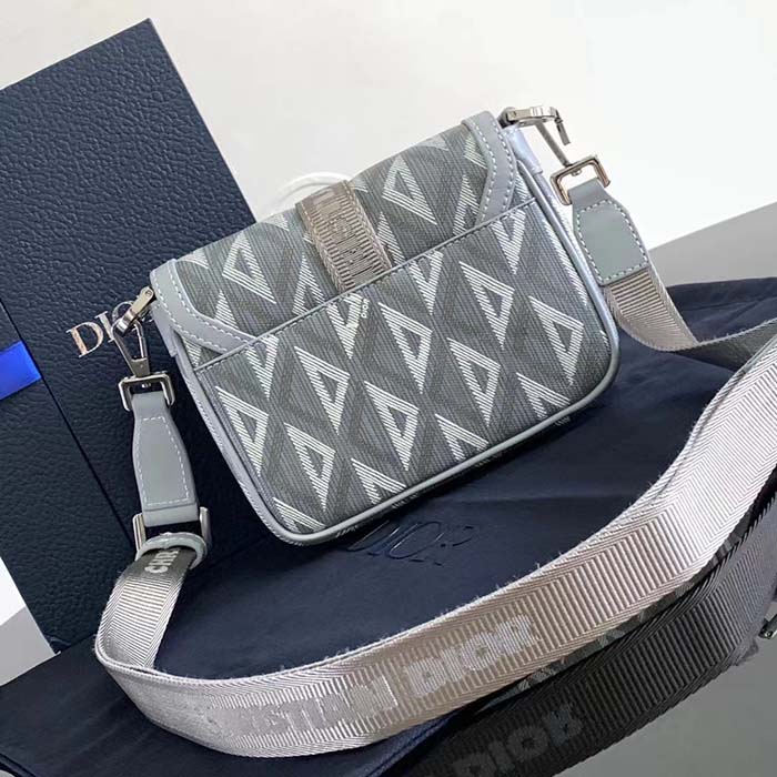 dior unisex mini hit the road bag gray cd Di*m*nd canvas