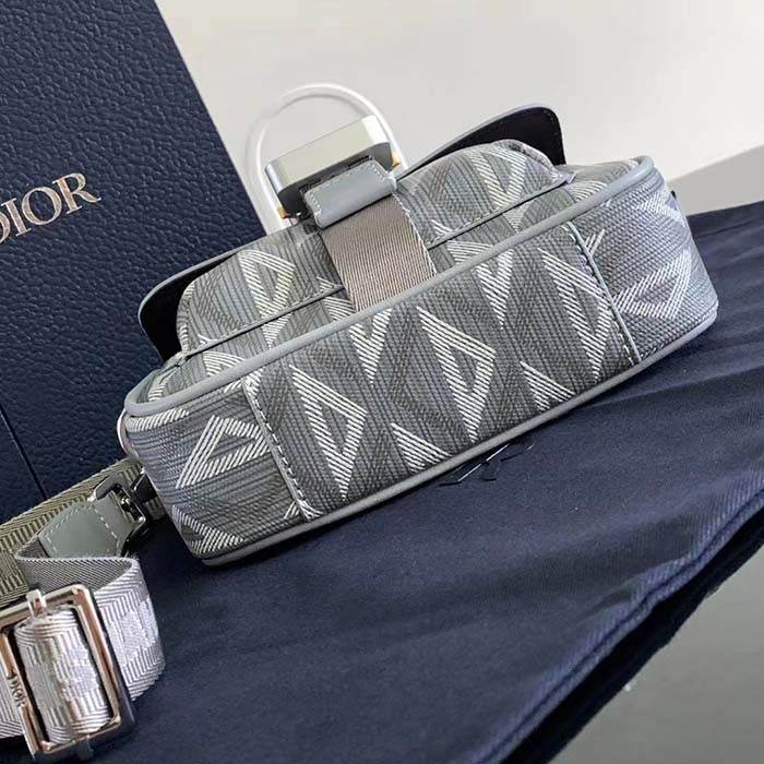 dior unisex mini hit the road bag gray cd Di*m*nd canvas