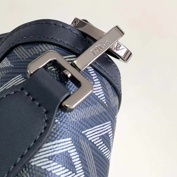 dior unisex mini hit the road bag navy blue cd Di*m*nd canvas