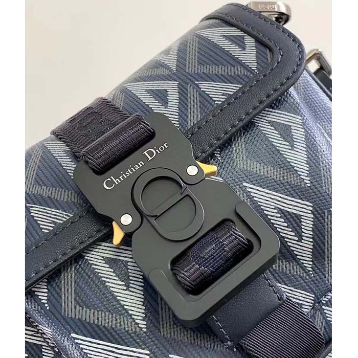 dior unisex mini hit the road bag navy blue cd Di*m*nd canvas