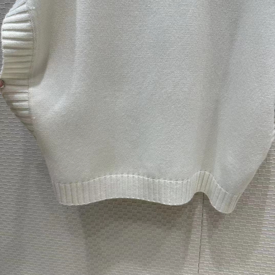 G*u*i women gg wool sweater interlocking g crewneck web stripe wide armhole sleeveless