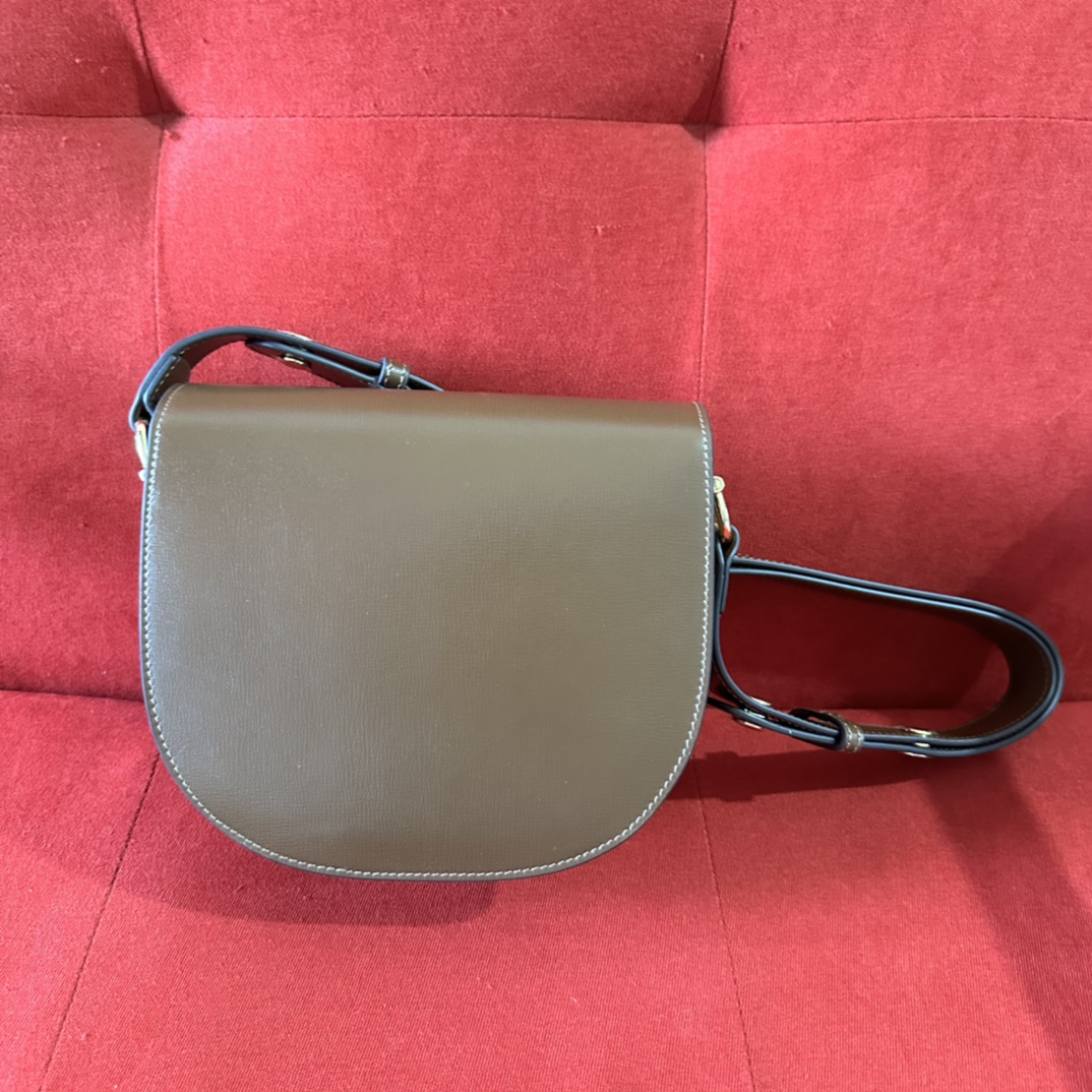G*u*i gg women G*u*i horsebit 1955 mini rounded bag brown leather cotton linen lining