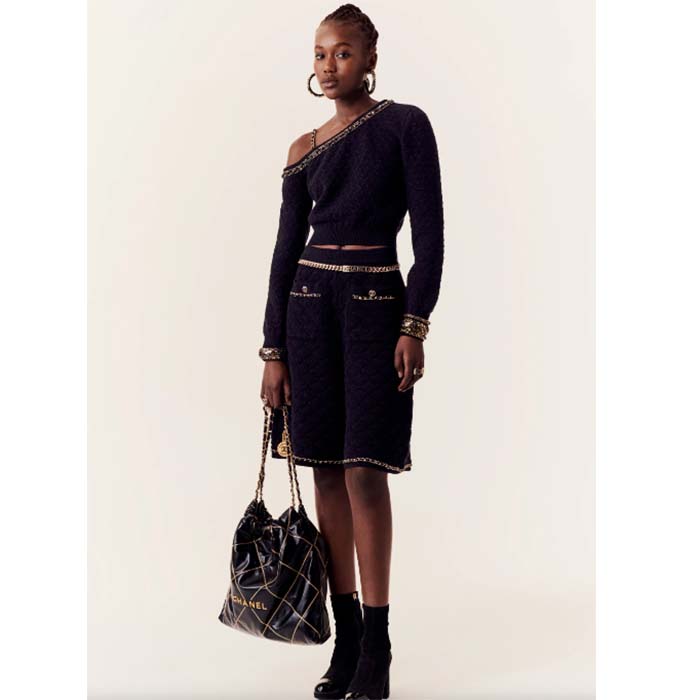 Chanel Women CC Chain Belt Metal Gold Ruthenium