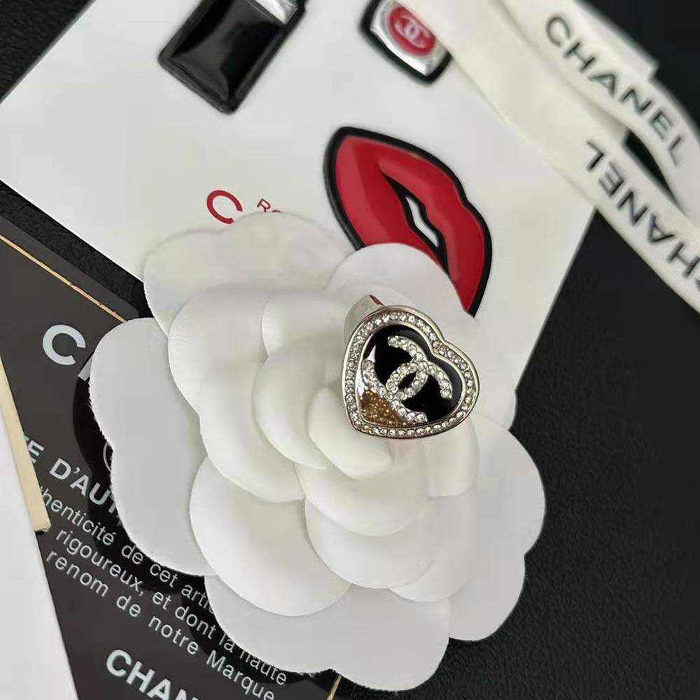 Chanel Women Ring in Metal and Strass