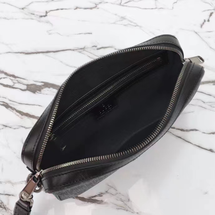 G*u*i gg unisex ophidia gg crossbody bag interlocking g black gg supreme canvas zip closure