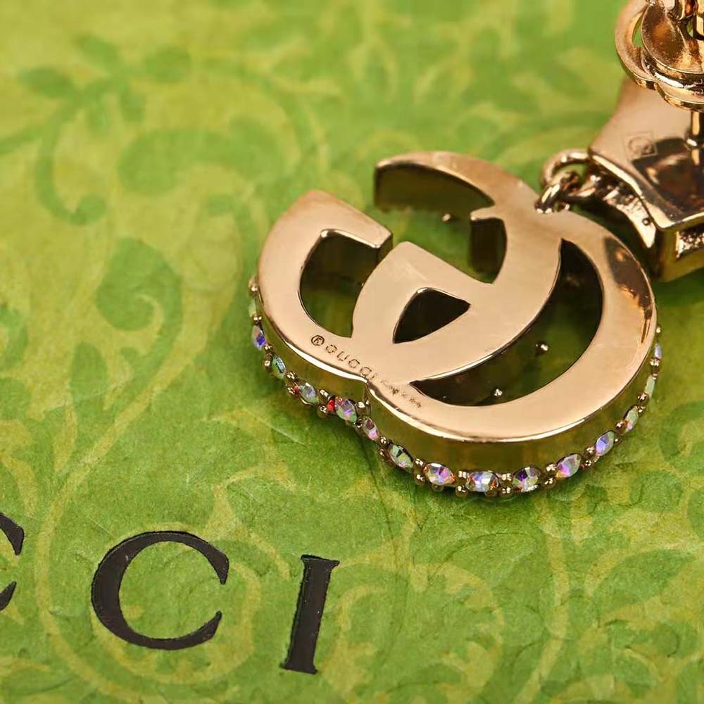 G*u*i women crystal double g earrings