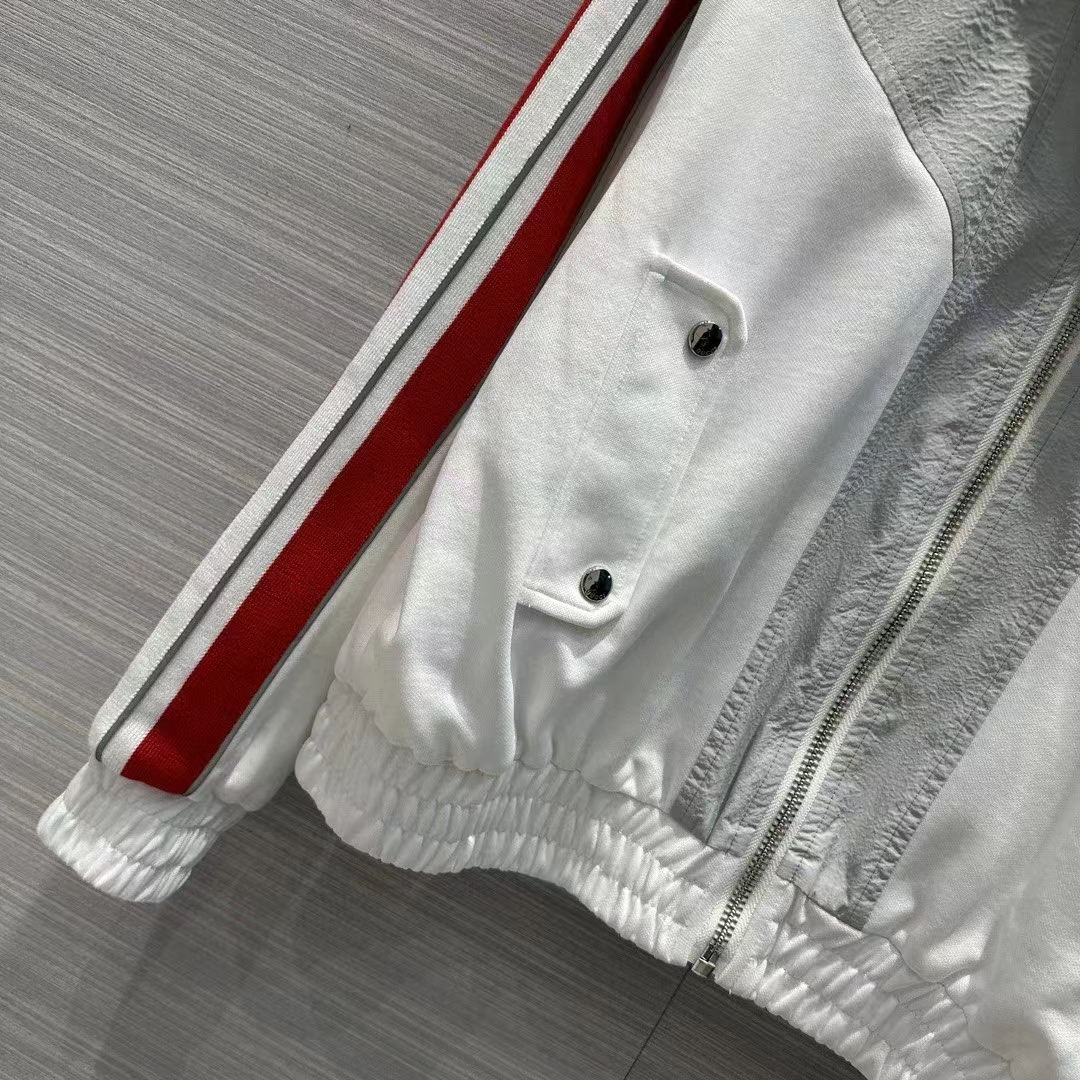 G*u*i men gg technical jersey zip sweatshirt interlocking g embroidered patch high neck dropped shoulder