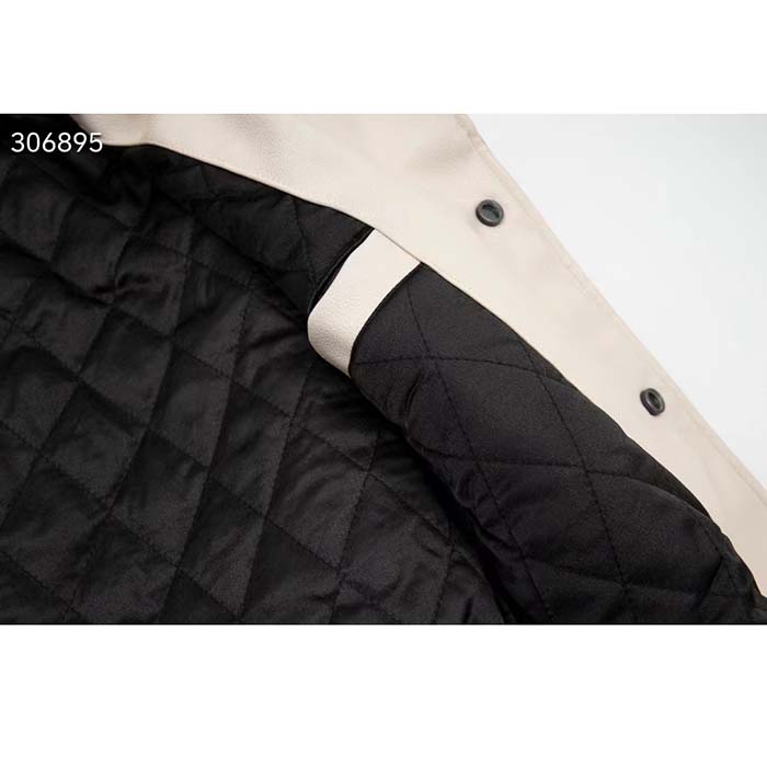 Louis Vuitton Women LV Leather And Nylon Blouson Regular Fit Embossed Vuitton Signature Calf
