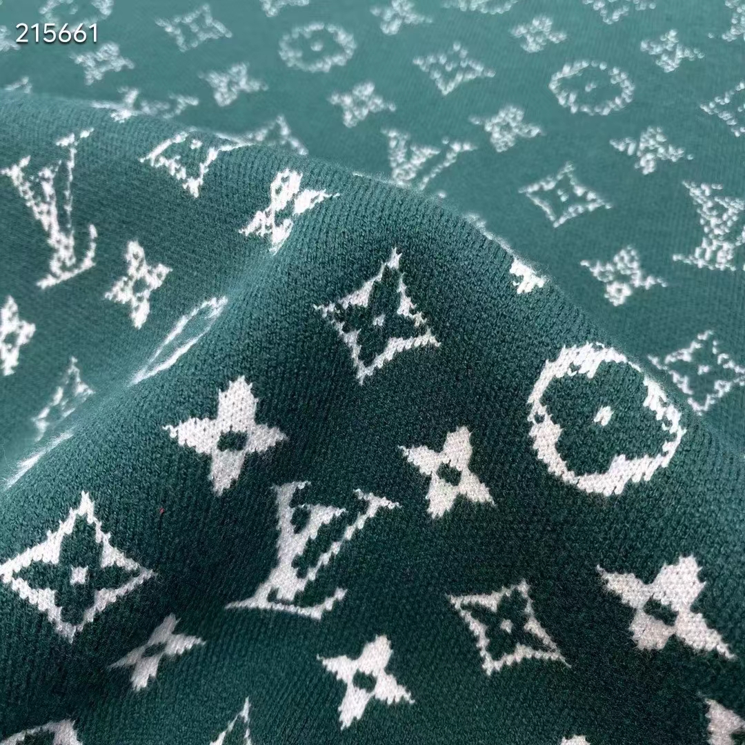 Louis Vuitton Men Monogram Gradient Cotton Crewneck Regular Fit Allover Monogram Gradient Motif