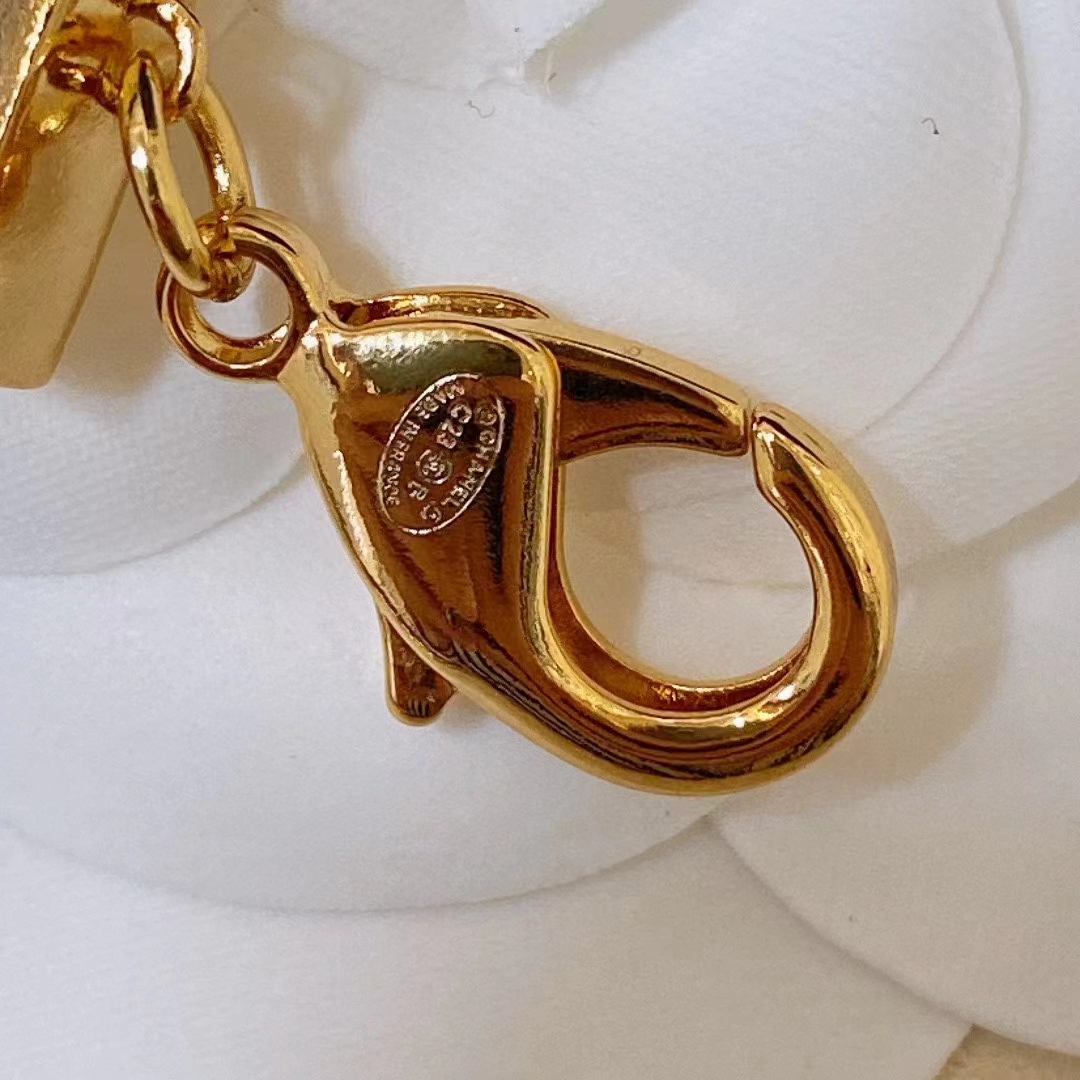 Chanel Women CC Chain Belt Metal Dark Gold