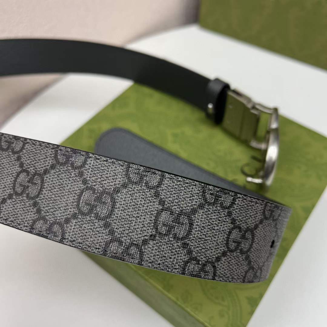 G*u*i unisex gg marmont reversible belt double g buckle 3.8 cm width
