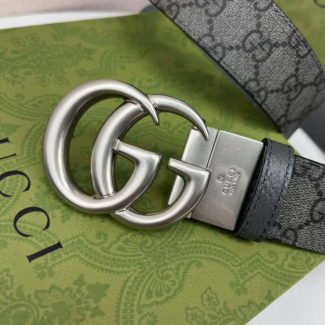 G*u*i unisex gg marmont reversible belt double g buckle 3.8 cm width