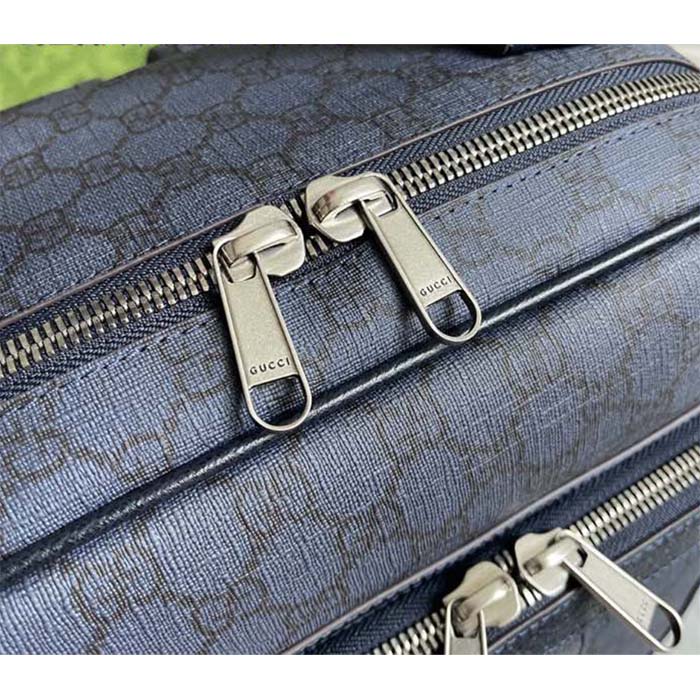 G*u*i unisex ophidia gg medium backpack navy blue black gg supreme canvas double g