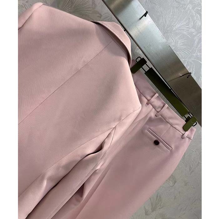 G*u*i women gg wool jacket point revers double-breasted breast pocket rear vent