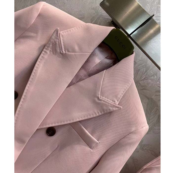 G*u*i women gg wool jacket point revers double-breasted breast pocket rear vent