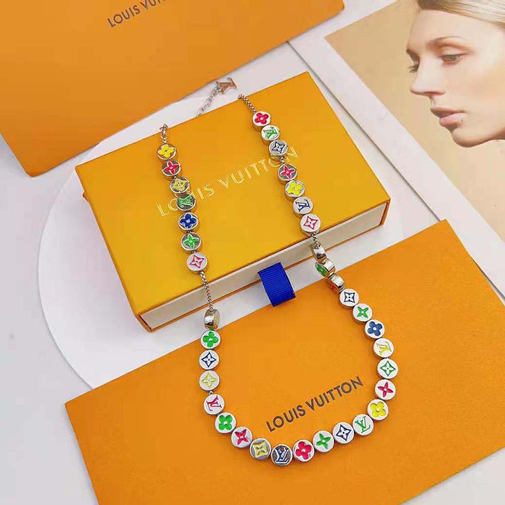 Louis Vuitton Unisex Monogram Colours Necklace