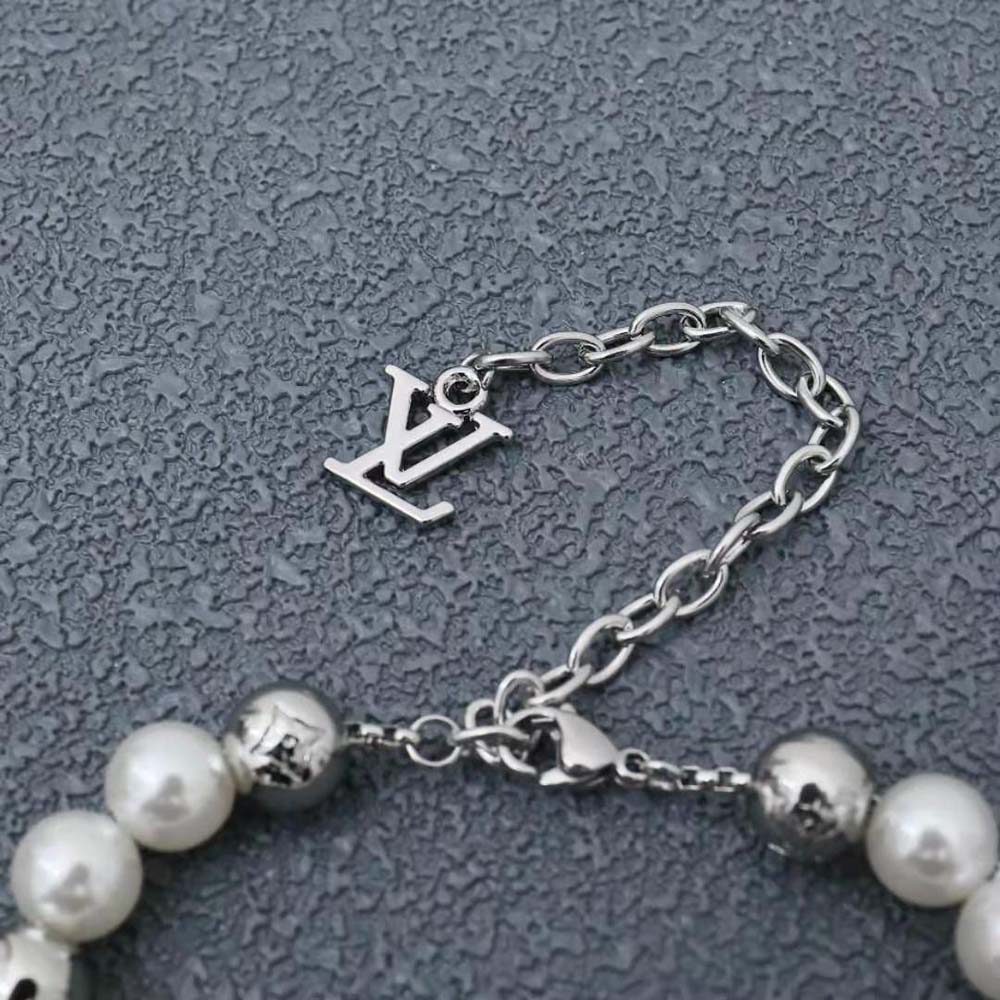 Louis Vuitton Unisex Monogram Pearls Bracelet