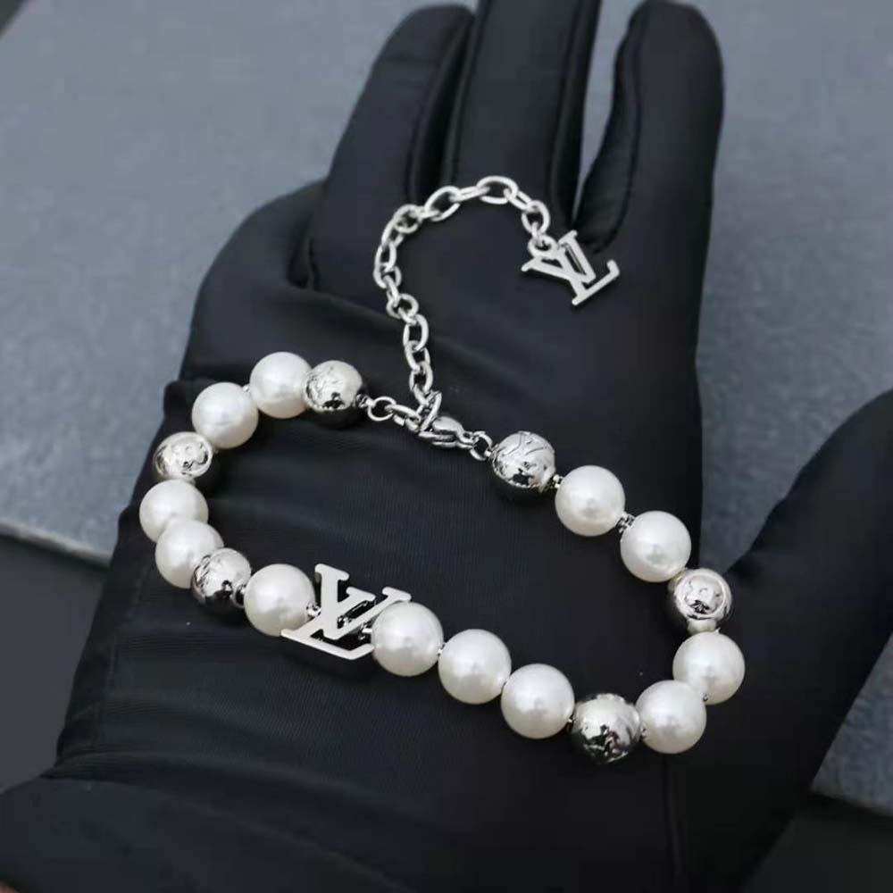 Louis Vuitton Unisex Monogram Pearls Bracelet