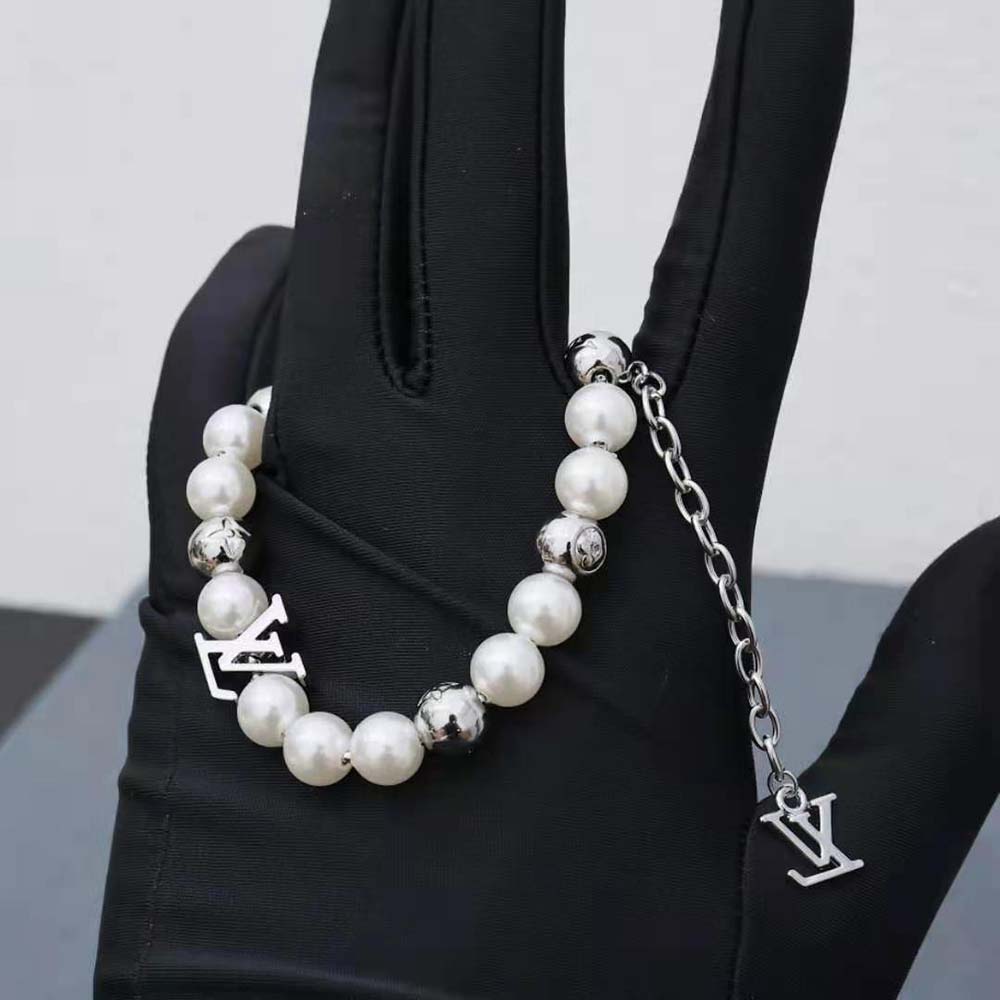 Louis Vuitton Unisex Monogram Pearls Bracelet