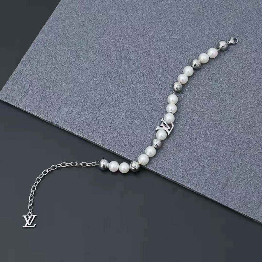 Louis Vuitton Unisex Monogram Pearls Bracelet