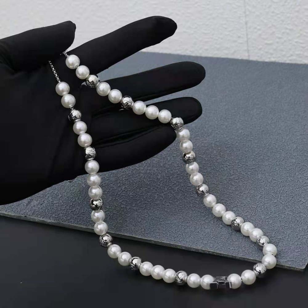 Louis Vuitton Unisex Monogram Pearls Necklace