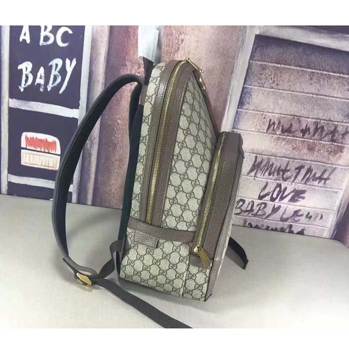 G*u*i unisex ophidia gg backpack beige ebony gg supreme canvas double g style ‎779901 fabyy 9744