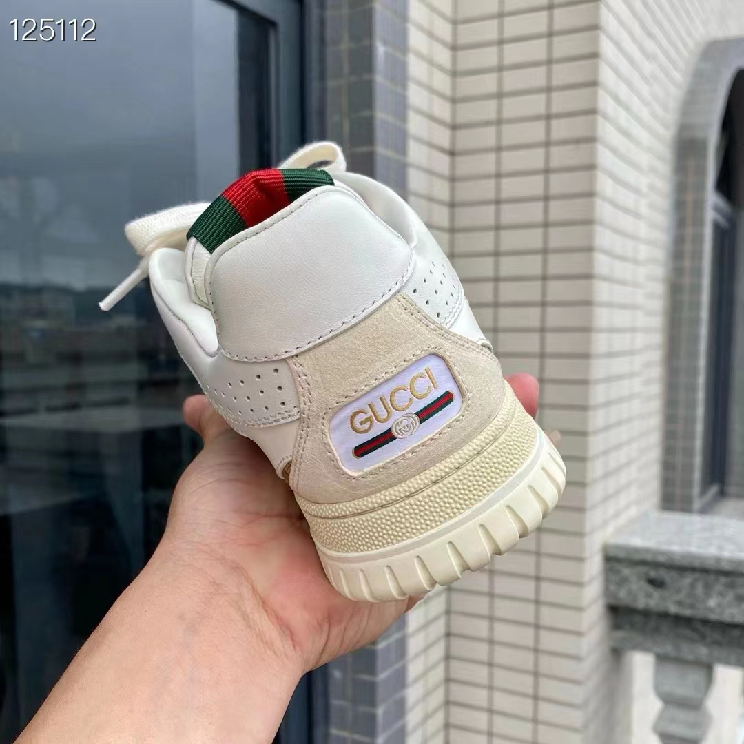 G*u*i unisex gg re-web sneaker script beige interlocking g low heel