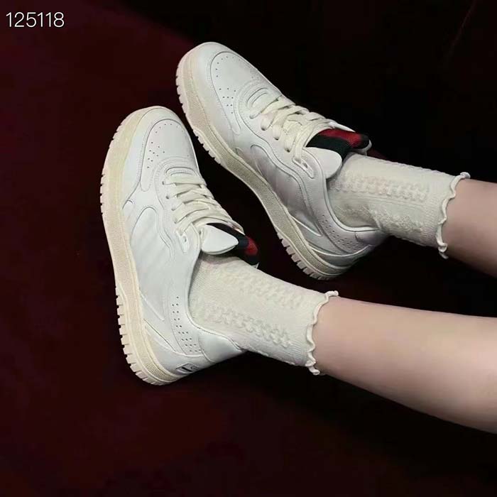 G*u*i unisex gg re-web sneaker script interlocking g low heel