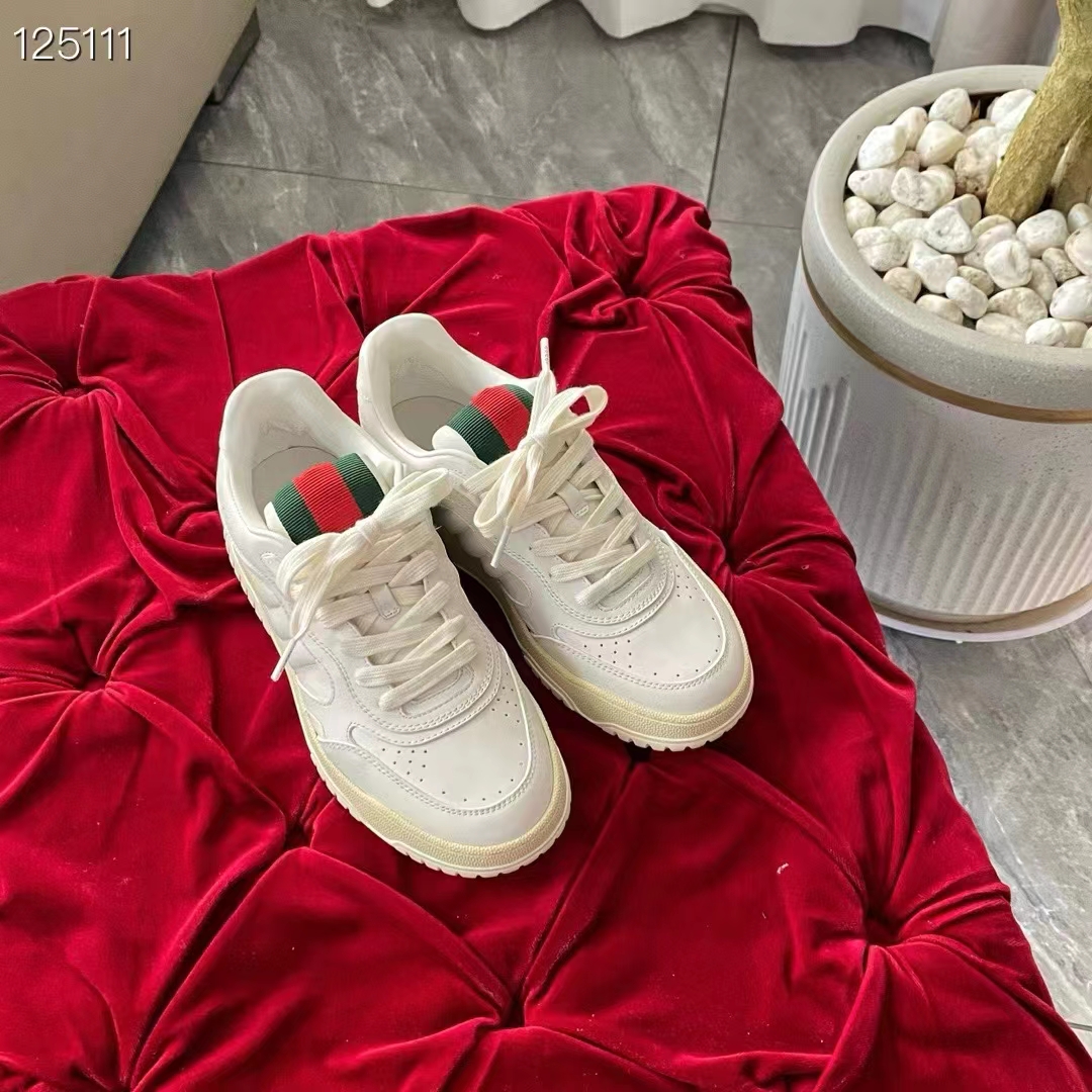 G*u*i unisex gg re-web sneaker script interlocking g low heel
