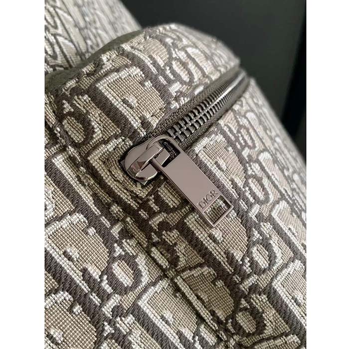 Dior Unisex CD Rider Backpack Khaki Dior Oblique Jacquard