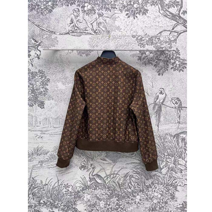 Louis Vuitton LV Men Reversible Elysee Palace Bomber Jacket Brown Double Sided