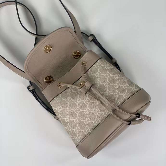 G*u*i unisex ophidia mini backpack beige white gg supreme canvas double g