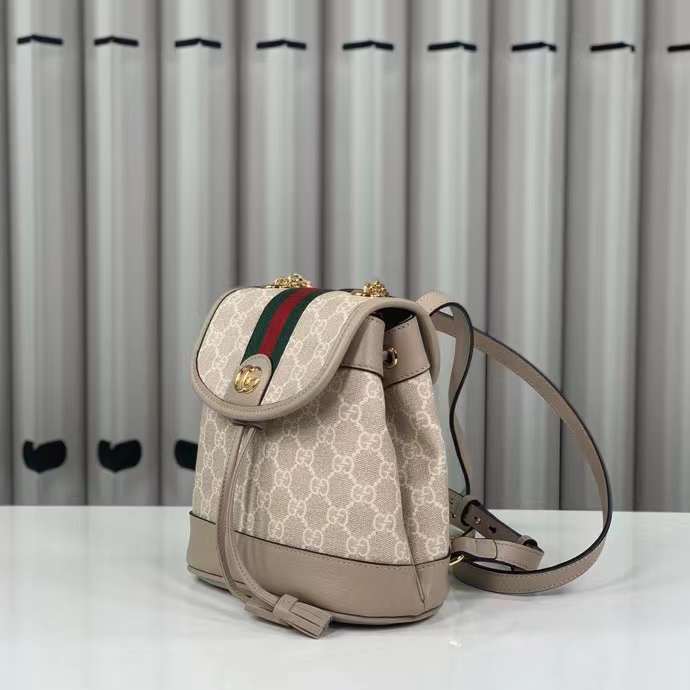 G*u*i unisex ophidia mini backpack beige white gg supreme canvas double g