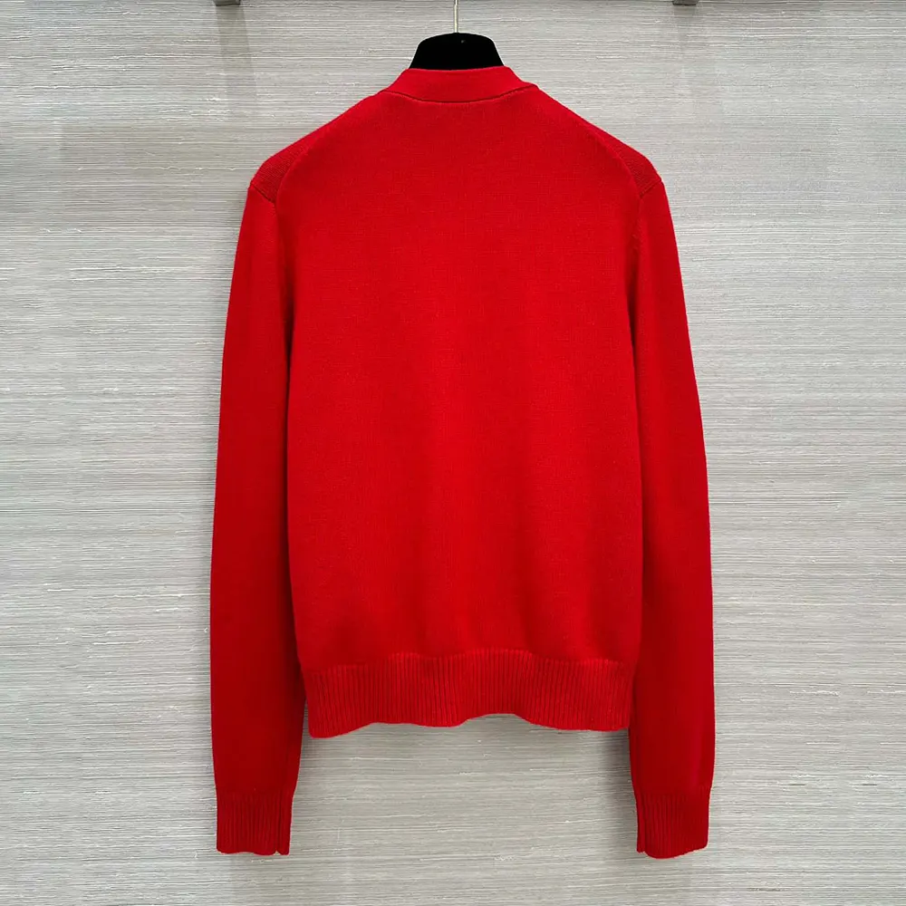 Dior Women Dioramour Twinset Red Cashmere Knit