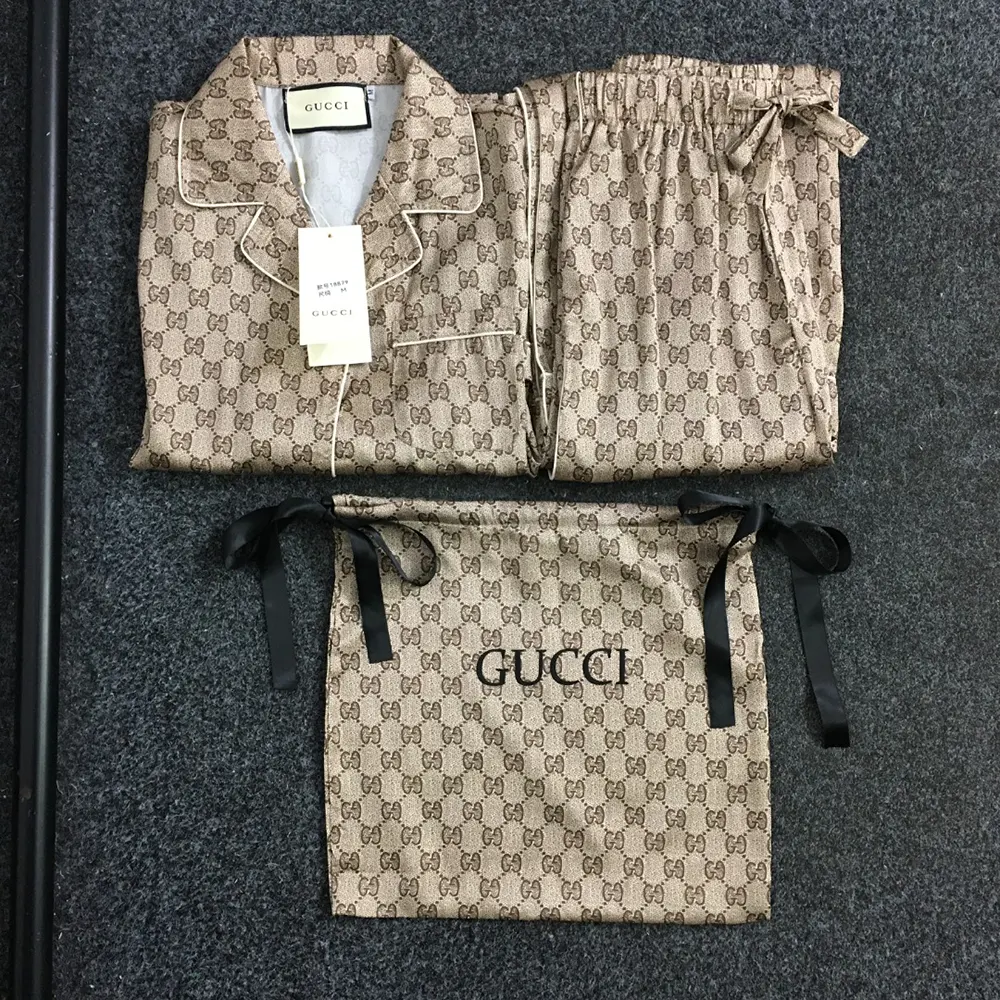 G*u*i men gg supreme print silk shirt 752917zanrp2275
