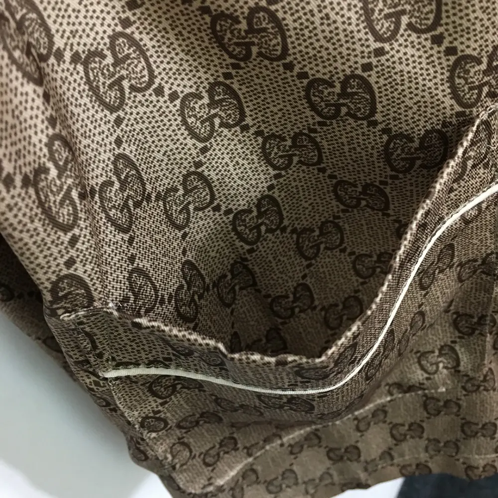 G*u*i men gg supreme print silk shirt 752917zanrp2275