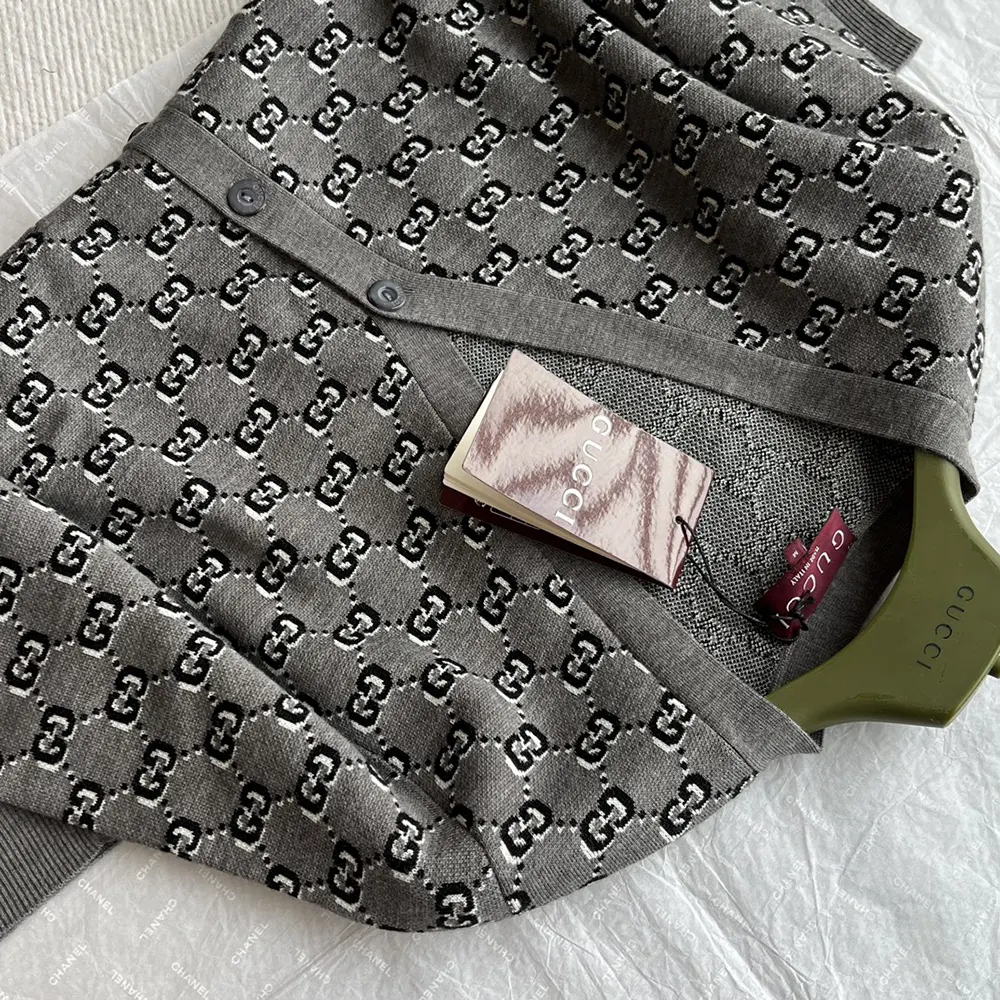 G*u*i women wool jacquard cardigan with gg shadow 798137xkd8r1136