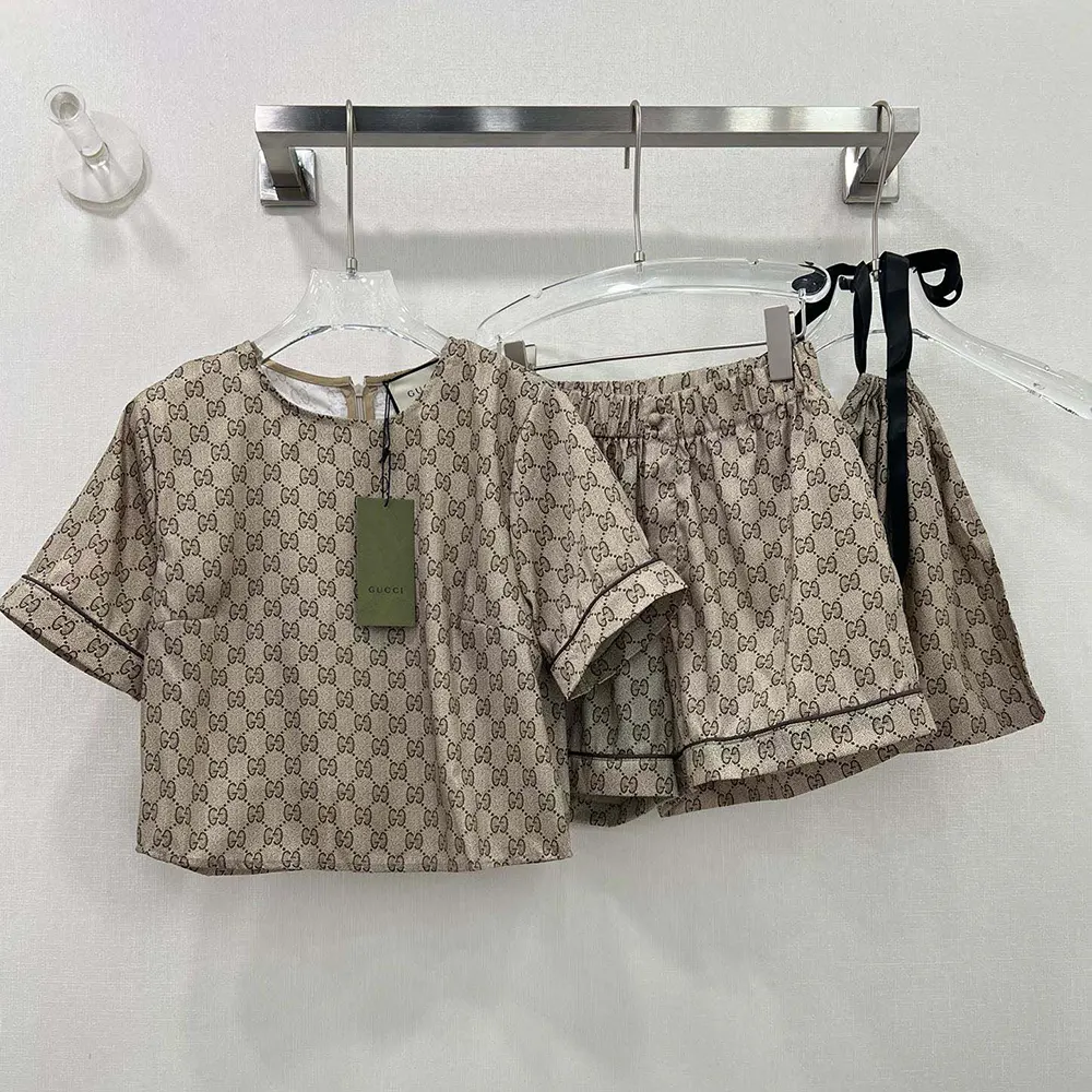 G*u*i women gg supreme print silk shirt 772401zanrp2237