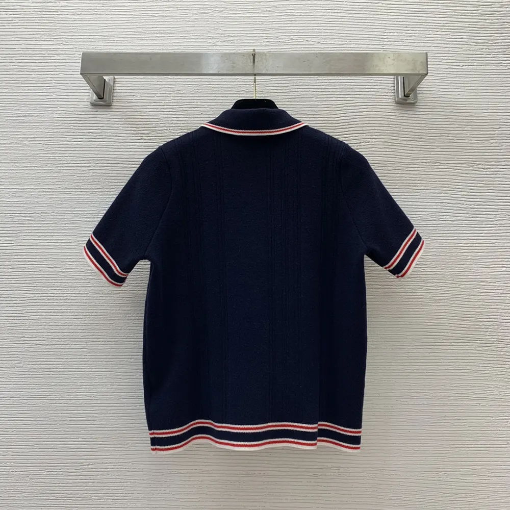 G*u*i women polo top with striped trim 691713xkd264915