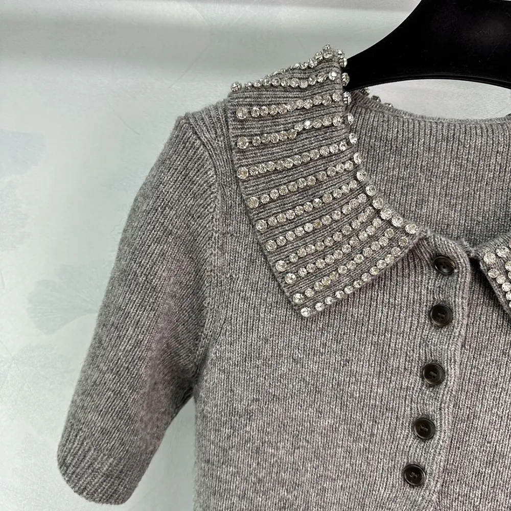 G*u*i women rib wool polo top 803889xkefg1189