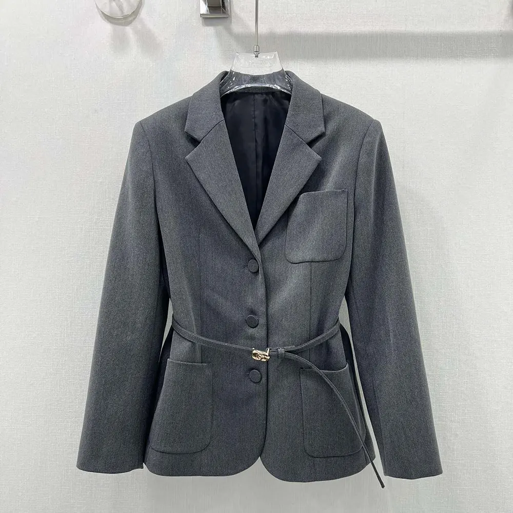 G*u*i women single breasted wool grisaille jacket 796295z8bt01200